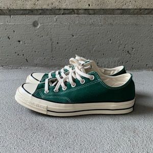Dark Green Low Top 1970s Converse